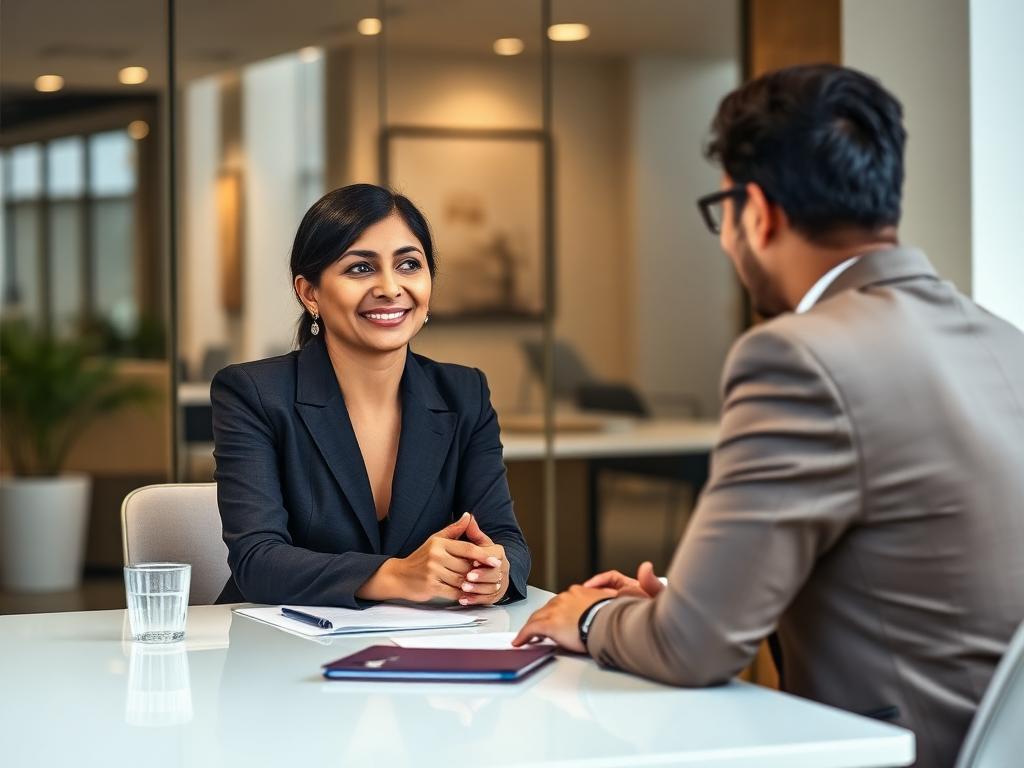 HR professional conducting a job interview